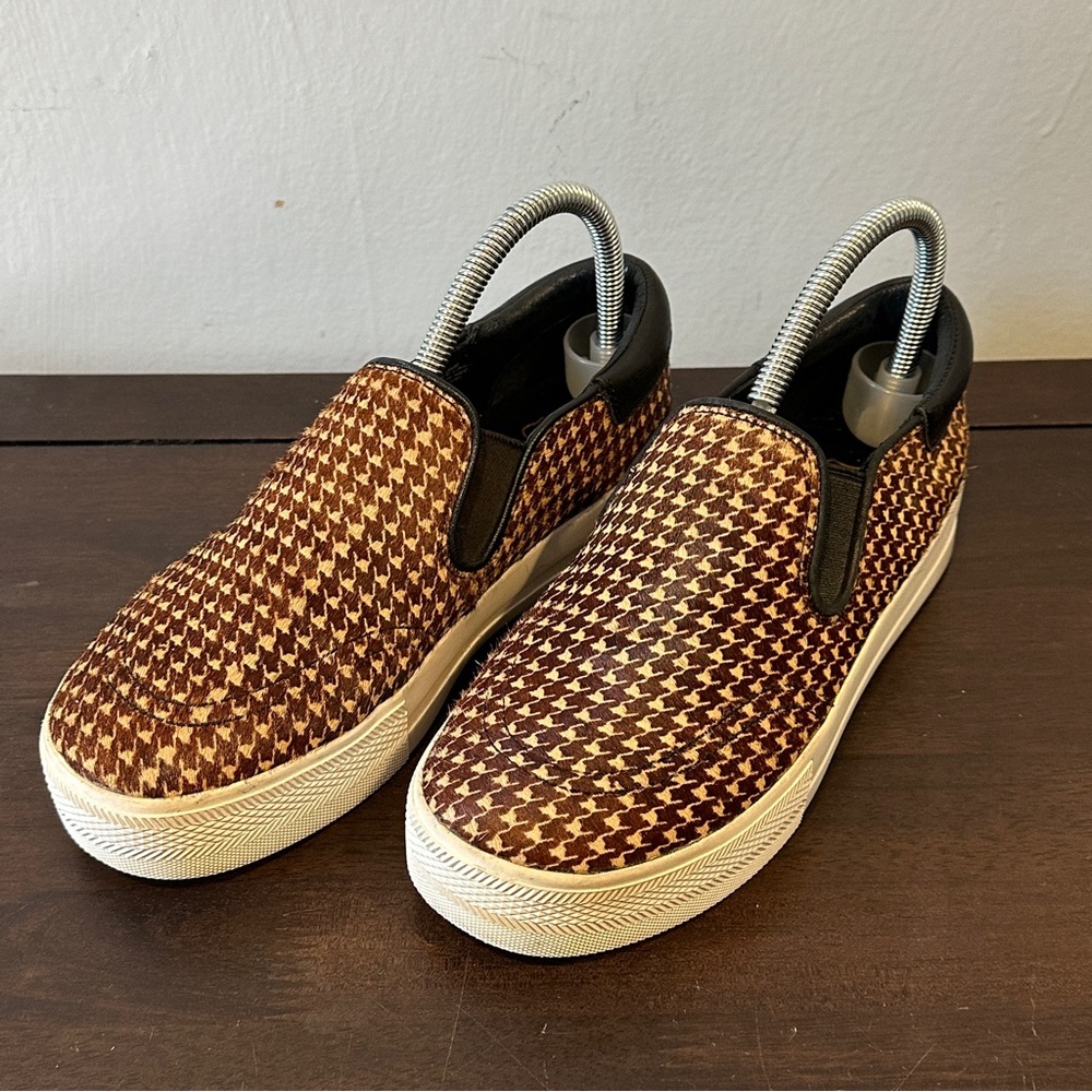 Women’s Ash Jam Cowhair Houndstooth Platform Sneaker Size 39